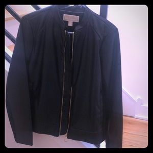 Vegan Leather Michael Kors bomber jacket